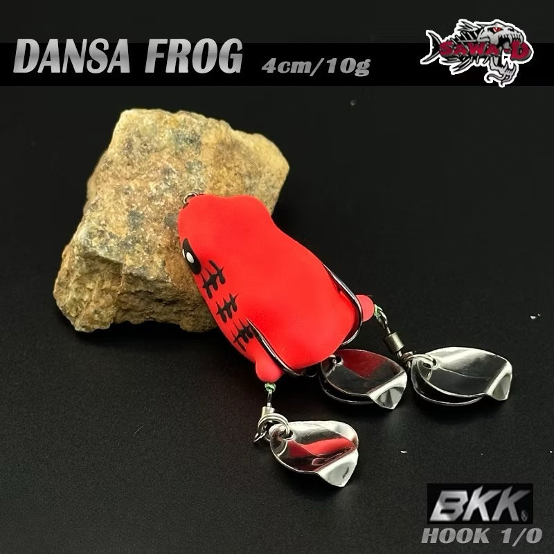 Sawa-D Dance Soft Frog | 4cm 10cm | 6 Blade 🇹🇭 Thailand 🇹🇭 Artificial Bait Rubber Frog