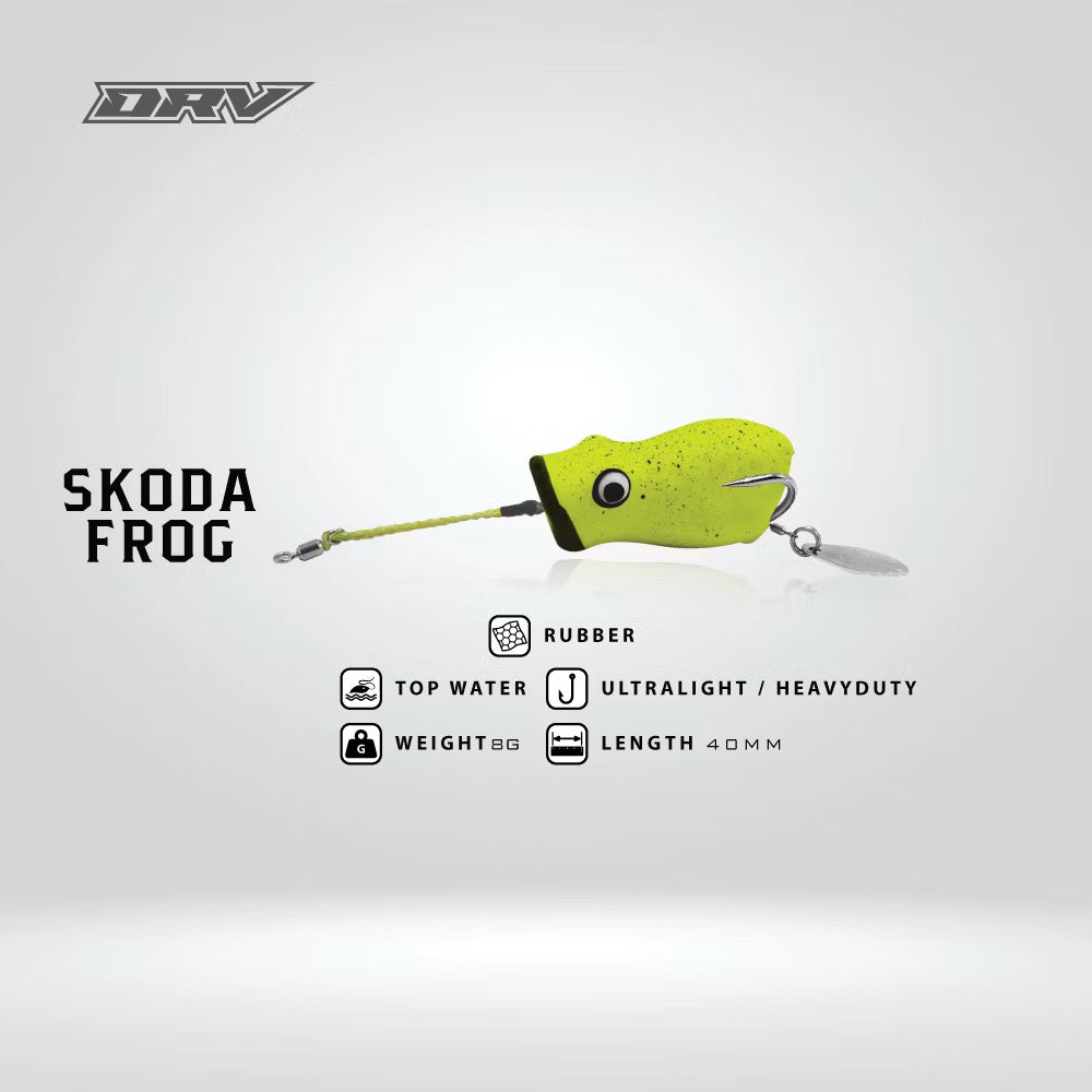 DRAVE Skoda Popper Frog (40mm x 8g) 🇲🇾MALAYSIA MADE🇲🇾